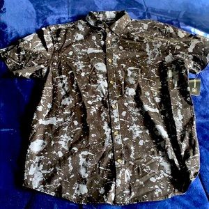 Black button up dress shirt